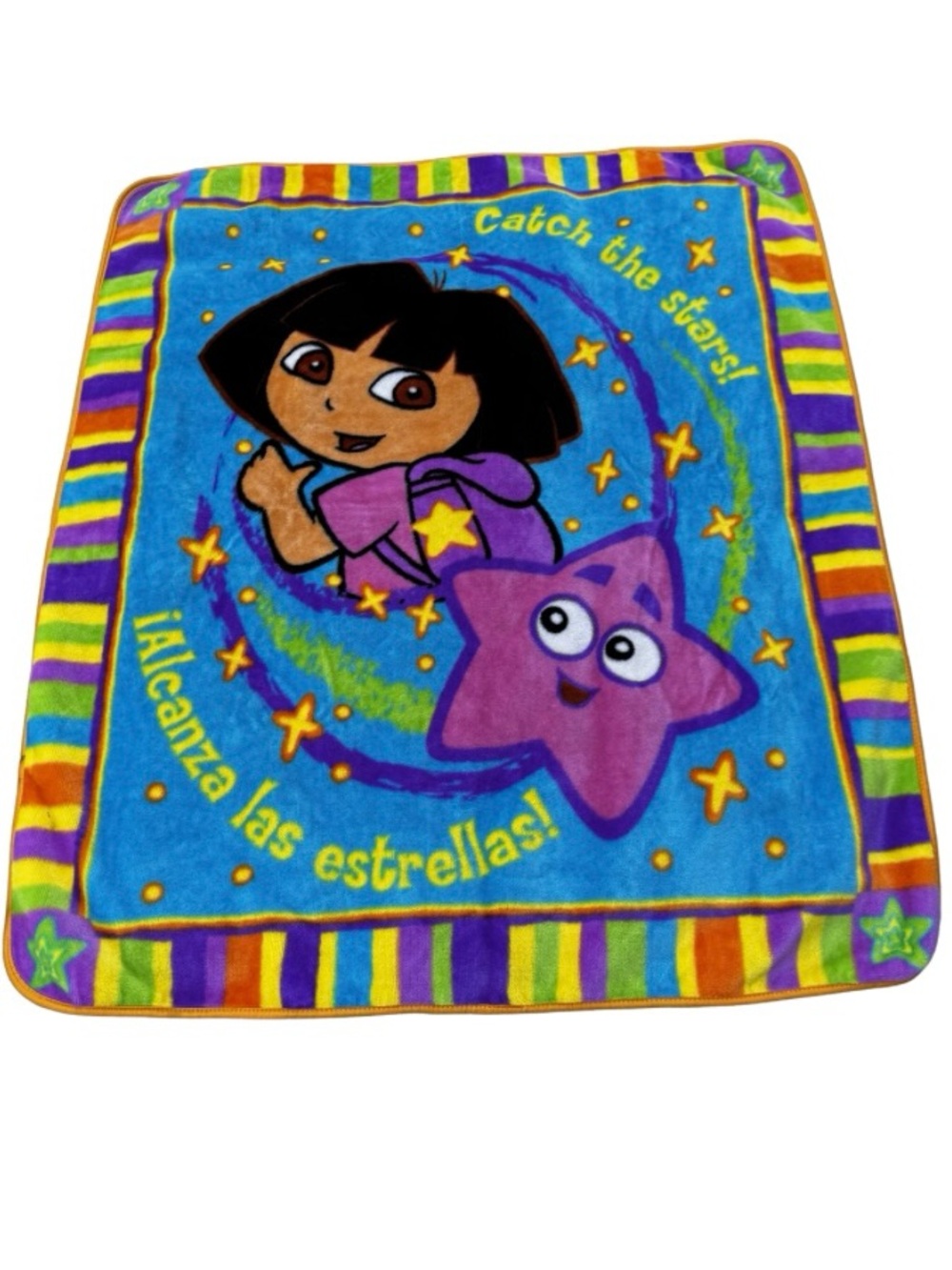 Dora The Explorer Vintage Fleece Throw Blanket 50” x 60”